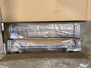 Delta Hospitality Extensions 24 in. Train Rack Shelf with 3 Hooks Bath Hardware Accessory in Brushed Nickel  Customer Returns See Pictures