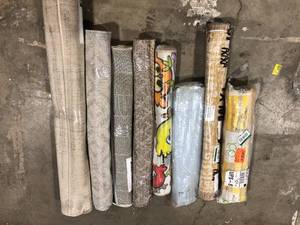 Lot of Assorted Rugs Various Models and Sizes and Conditions Customer Returns See Pictures