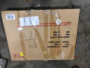 Light Beige Dining Chair   Customer Returns See Pictures