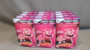 12 Pack Lot General Mills Franken Berry Breakfast Cereal, 16 oz Box Dated 04282024