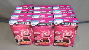 12 Pack Lot General Mills Franken Berry Breakfast Cereal, 16 oz Box Dated 04282024
