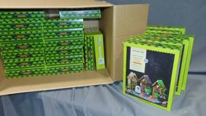 21 Pack Lot Town Scare Haunted Village Cookie House Kit, Dated 03252024