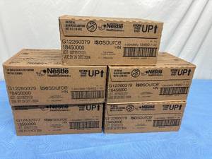 lot 122 image: 5 Cases (24 cartons each per case) NEW Nestle Health Science 18450 8.45 fl oz. IsoSource HN High Nitrogen Complete Nutrition Tube Feeding Formula 