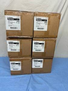 lot 132 image: MSRP $500  6 Cases (300 each per case) NEW MediChoice 77728 Blue Fluid-Resistant Shoe Cover - Durable Polypropylene Fully Elasticized and Non-Conductive - Universal Size