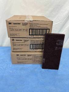 lot 12 image: 3 Cases (20 each per case) NEW 3M SPP4-58x10 Scotch Brite Surface Preparation Pads