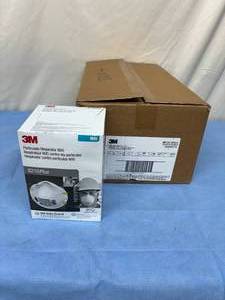 lot 14 image: MSRP $240  1 Case (160 each) NEW 3M 8210Plus N95 Performance Particulate Respirator - Expiration 525 For Sanding, Grinding, Allergens, Dust, Fiberglass, Insulation, Woodworking Etc.