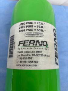lot 20 image: $$$ NEW Ferno by Spiracle Technology T10205 DOT-SP 10915-3000 FERNO2 Oxygen Gas Cylinder