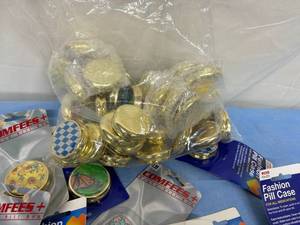 lot 34 image: Large Lot of 50 NEW Various Mixed Brand Fashion Fancy Pill Case Snuff Box (CVS, Comfees)