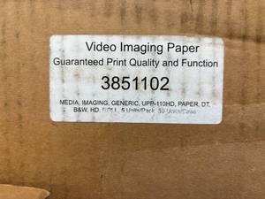 lot 52 image: 1 Case (50 rolls) NEW 3851102 Guaranteed Print Quality and Function Video Imaging Paper 