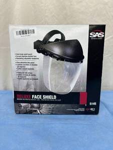 lot 153 image: NEW SAS Safety Corp 5145 ANSI Z87.1 Standard Deluxe Face Shield
