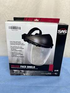 lot 154 image: NEW SAS Safety Corp 5145 ANSI Z87.1 Standard Deluxe Face Shield