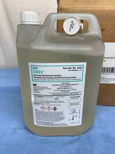 lot 164 image: Lot of 3 NEW ASP 2266 4.7-Liters CIDEX Reusable Sterilizing Disinfecting Activated Dialdehyde Solution 