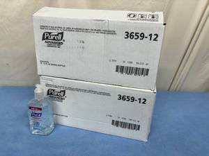 lot 208 image: 2 Cases (12 each per case) NEW Purell 3659-12&nbspAdvanced Hand Sanitizer Gel - Expiration 1128