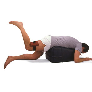 lot 22 image: MSRP $250  1 NEW OPTP 15 x 20&nbspProfessional Wedge for Leg Feet Ankle Elevation Lower Extremity Exercises - 1 Side Has Long Cut - Probably Box Was Opened With Some Type Of Blade - Otherwise Like New