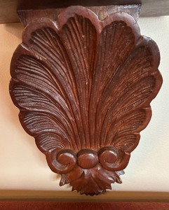 lot 121A image: Beautiful Carved Wooden Wall Shelf