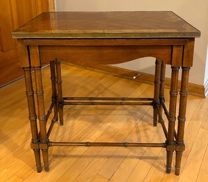 lot 57A image: Pair of Beautiful Wooden Nesting Tables