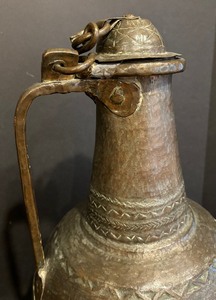 lot 40 image: Vintage Coquemar Copper Moroccan Kettle