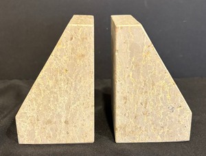 lot 42 image: Pair of Biesanz Stone Company Bookends