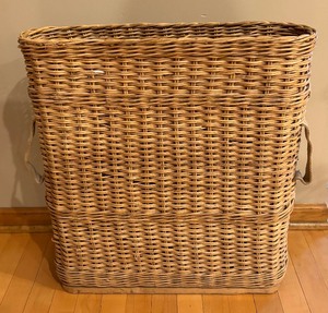 lot 53 image: Vintage Woven Artillery Shell Basket