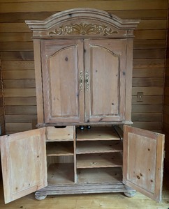 lot 117 image: Amazing Distressed Armoire