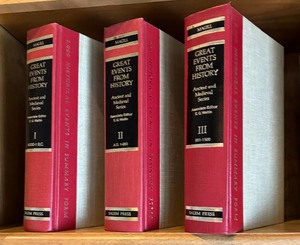 lot 185 image: Great Events from History Books Edited by Frank N. Magill