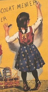 lot 195 image: Chocolat Menier Framed Print