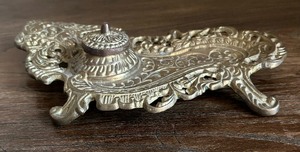 lot 364 image: Vintage Metal Inkwells