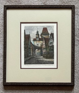 lot 147A image: Two Scenic European Taber Etching Prints