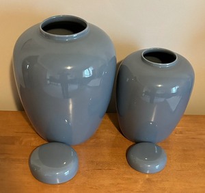 lot 400 image: Two Ceramic Decorative Ginger Jar by Jaru