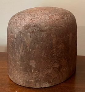 lot 179A image: Three Vintage Wooden Hat Molds
