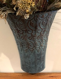 lot 183A image: Decorative Wall Pocket with Faux Florals