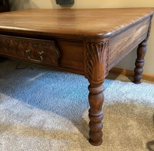 lot 187A image: Wonderful Wooden Coffee Table