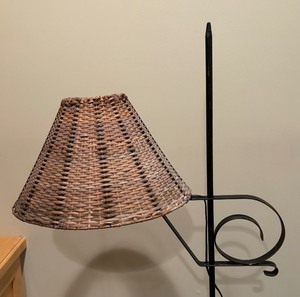lot 196C image: Forged Metal Floor Lamp