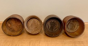 lot 237 image: Four Vintage Wooden Butter Molds