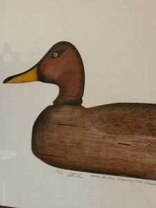 lot 169 image: Beautiful Duck  Decoy Signed and Numbered Framed Print by Arthur Nevin