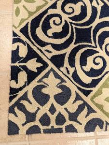 lot 245A image: Blue and Green Area Rug