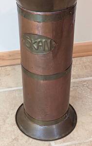 lot 303A image: Assorted Vintage Canes and Metal Holder