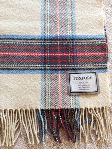 lot 97A image: Foxford Lambswool Plaid Scarf