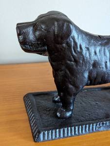 lot 102 image: Vintage Metal Dog Figurine Nutcracker