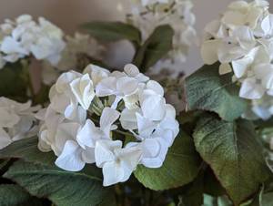 lot 351A image: Potted Faux Hydrangea
