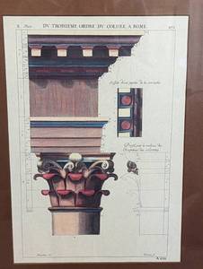 lot 95A image: Pair of Framed Roman Architectural Prints