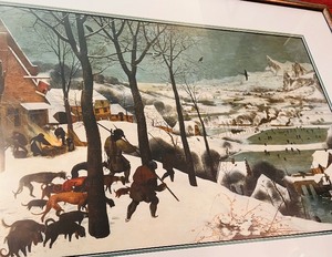 lot 328 image: Vintage Art Pieter Bruegel the Elder - The Hunters in the Snow