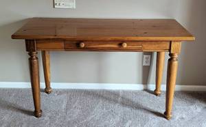 lot 13 image: Wood Console  Writing Desk by Bassett