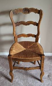 lot 77A image: Vintage Ladder Back Accent Chair