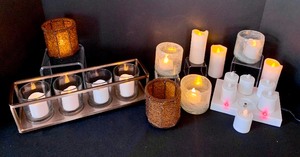lot 88 image: Lot of Battery Candles with Candle Charger