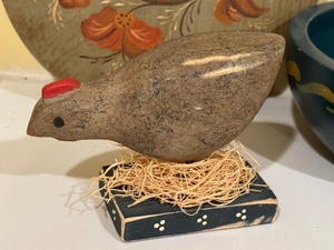 lot 330C image: Two Vintage Decorative Wooden Rosmaling Items