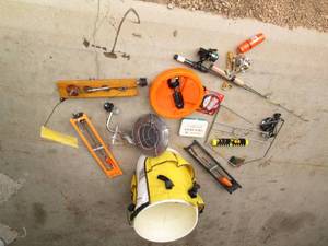 5-gallon bucket of ice fishing supp...