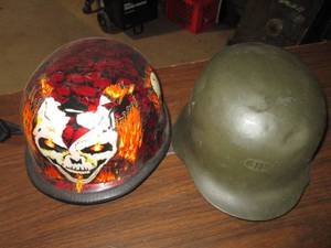 Vintage army helmet and mens size ...