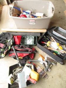 Huge tote of tool bags and rolling ...