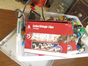 Covered tote containing a variety o...